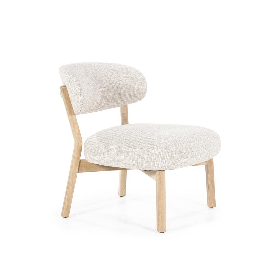 Fauteuil Mikky naturel – taupe Moon
