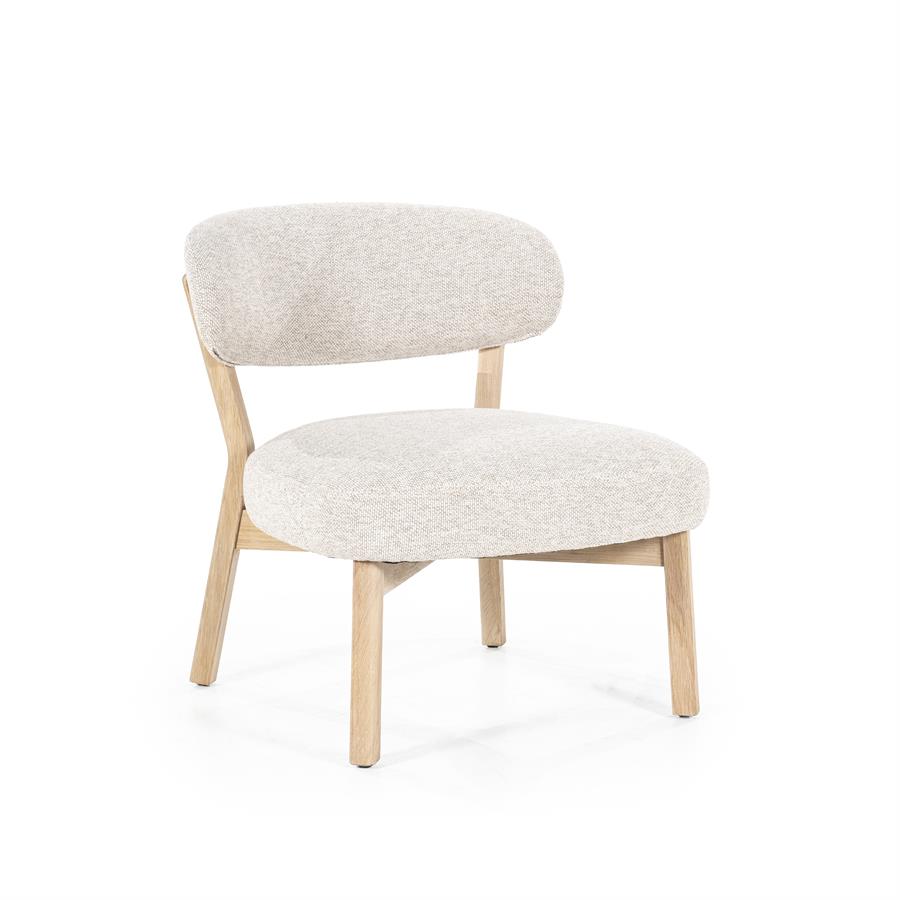 Fauteuil Mikky naturel – taupe Moon