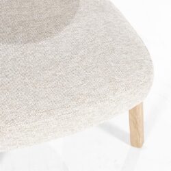 Fauteuil Mikky naturel – taupe Moon