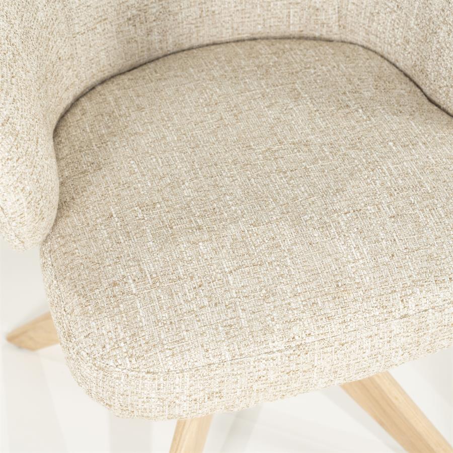 Stoel Connor naturel – beige Donna