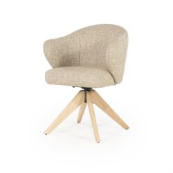 Stoel Connor naturel – taupe Donna