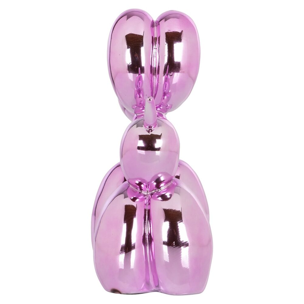 Dog deco object roze (Pink)