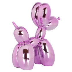 Dog deco object roze (Pink)