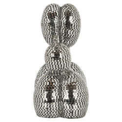 Dog deco object spiegel zwart (Black)