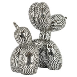 Dog deco object spiegel zwart (Black)