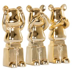 Deco object Berna set van 3 (Gold)