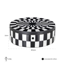 Opbergbox Nore (Black/white)