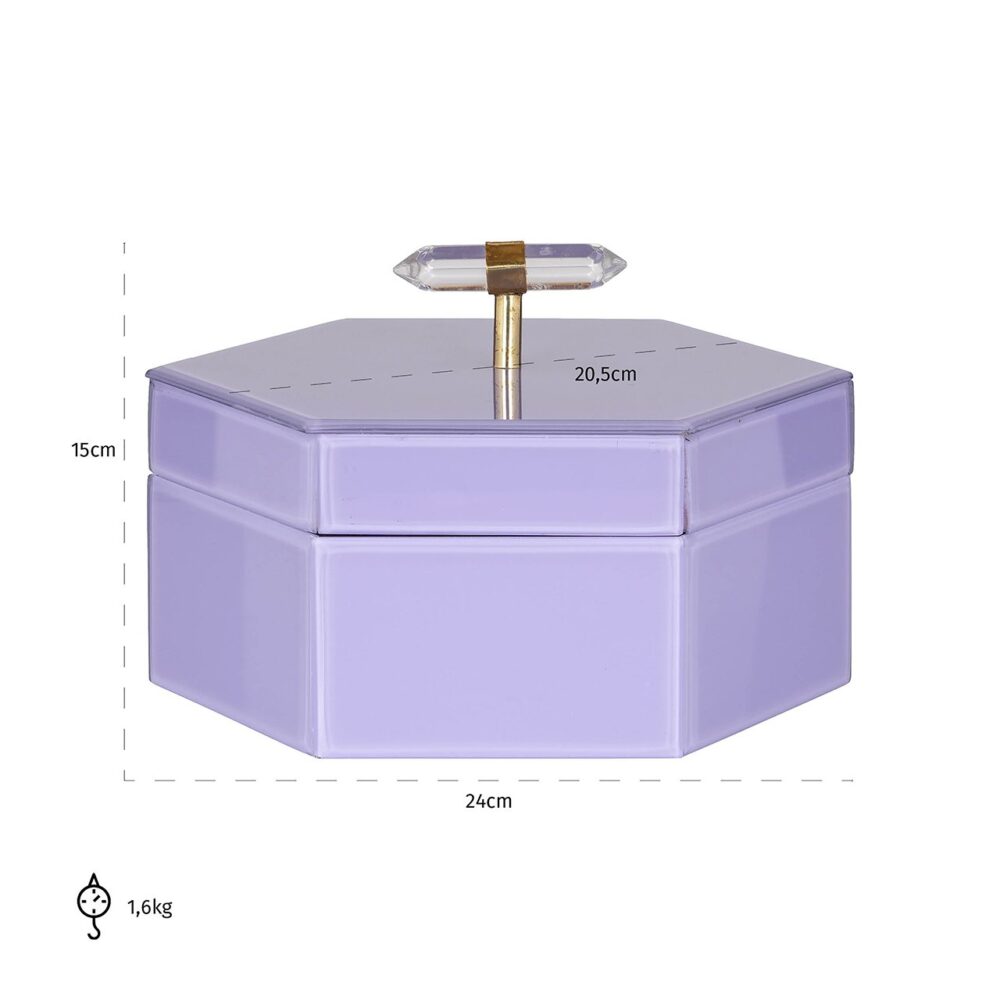 Opbergbox Jutta groot (Purple)