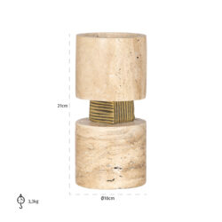 Kandelaar Boaz klein (Beige)