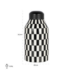 Pot Malou groot (Black/white)