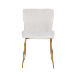 Stoel Odessa white bouclé / brushed gold (Copenhagen 900 Bouclé White)