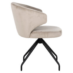 Draaistoel Milly khaki velvet (Quartz Khaki 903)