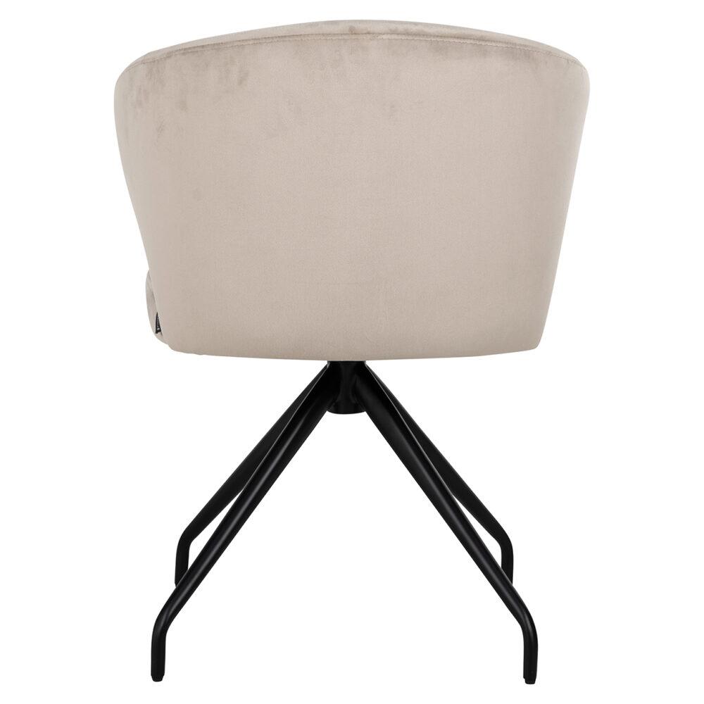 Draaistoel Milly khaki velvet (Quartz Khaki 903)