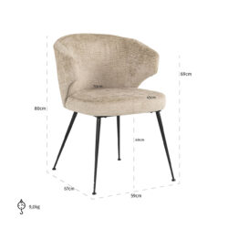 Stoel Xandra desert fusion fire retardant (FR-Fusion 109 desert)