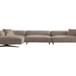 Bank Hoxton 3-zits + lounge links (Be Lovely 170 Beige)