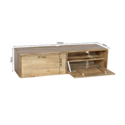 Zwevend tv meubel Vision Naturel | 120 cm
