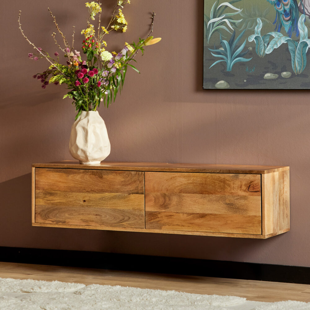 Zwevend tv meubel Vision Naturel | 120 cm