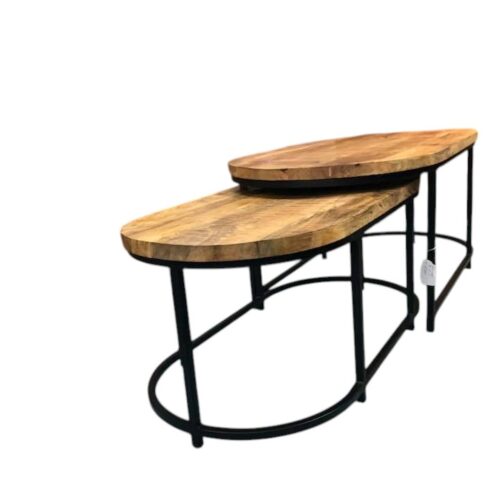 Salontafelset Alfa van twee mangohout