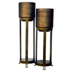 Windlicht Mione groot (Bronze)