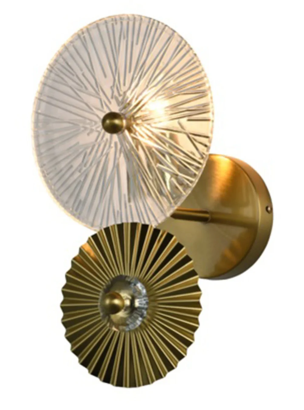 Wandlamp Otis Brushed Gold