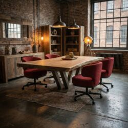 Boomstamtafel Suarhout V-poot zwart