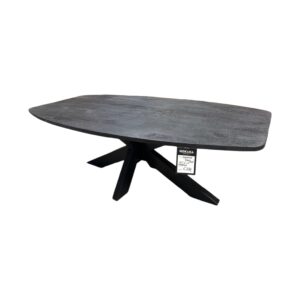 Salontafel Deens ovaal mangohout zwart