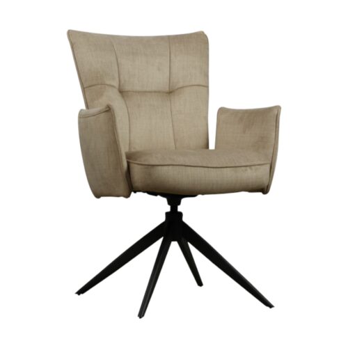 Eetkamerstoel Marit in taupe kleur Wildeboer vd Weide