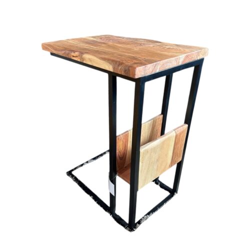 Bijzettafel Live Edge met boomstamrand acasiahout