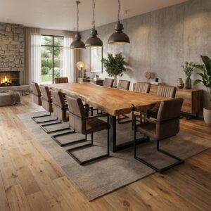 Suar eettafel U poten