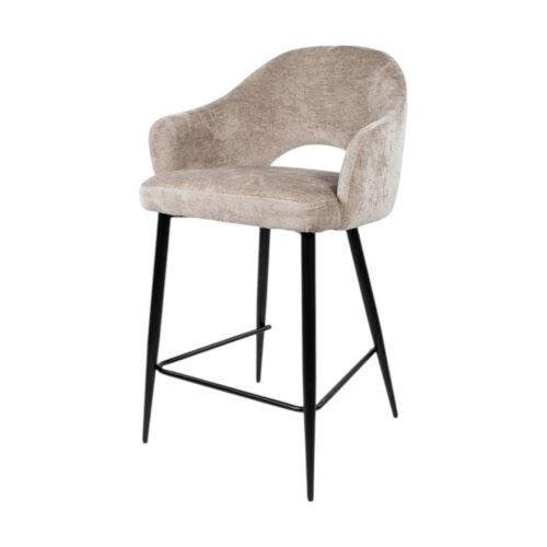 Barstoel Carmen van Mysons super aanbieding in zachte teddy stof