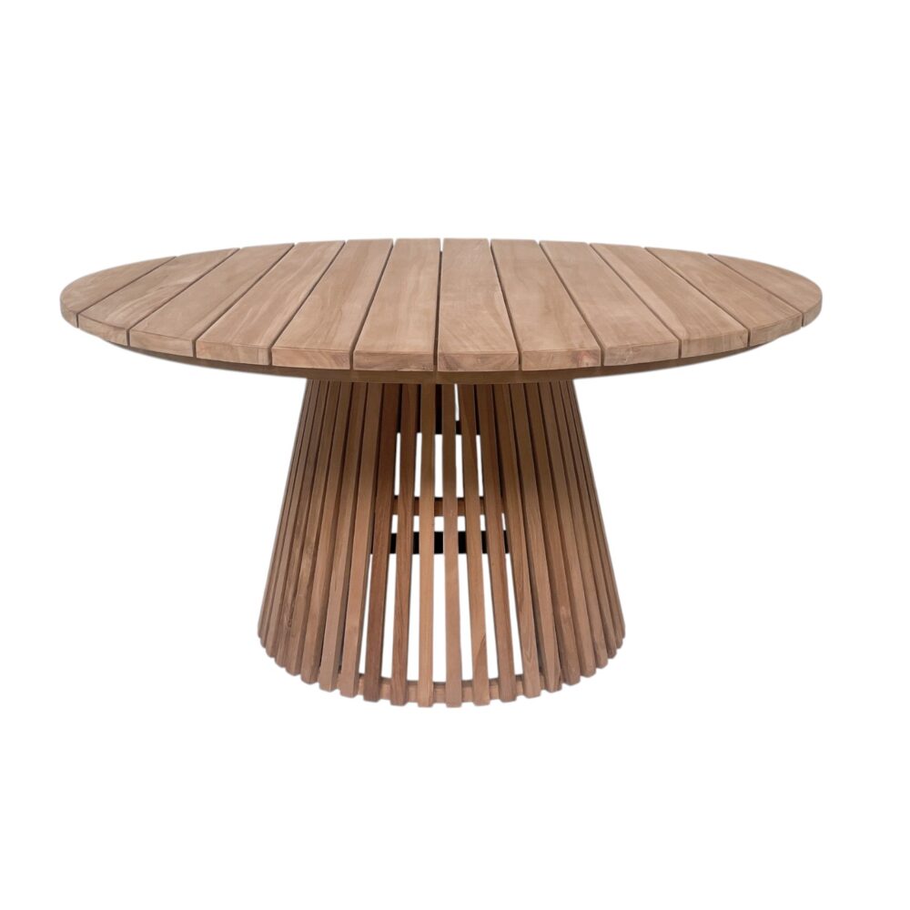 Tuintafel Cindo rond massief teakhout Livingfurn