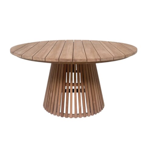 Tuintafel Cindo rond massief teakhout Livingfurn