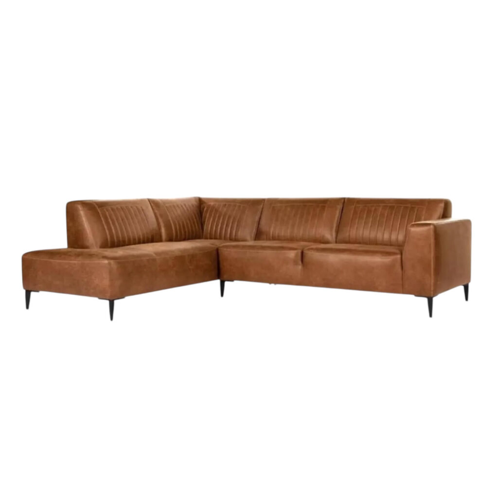 Hoekbank Aspen het Anker in cognac