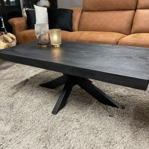 Salontafel mangohout zwart