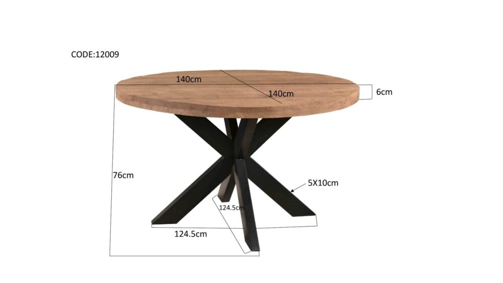 Sturdy Round 140 cm