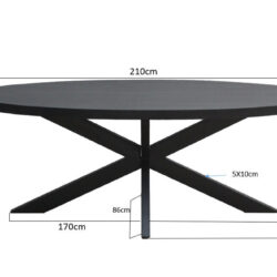 Kala Oval Spider 210 cm