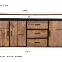 Sturdy Open 180 cm