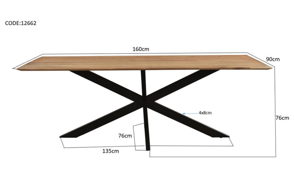 Oslo Spider Acasia 160 cm