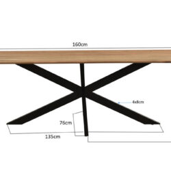 Oslo Spider Acasia 160 cm