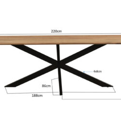 Oslo Spider Acasia 220 cm