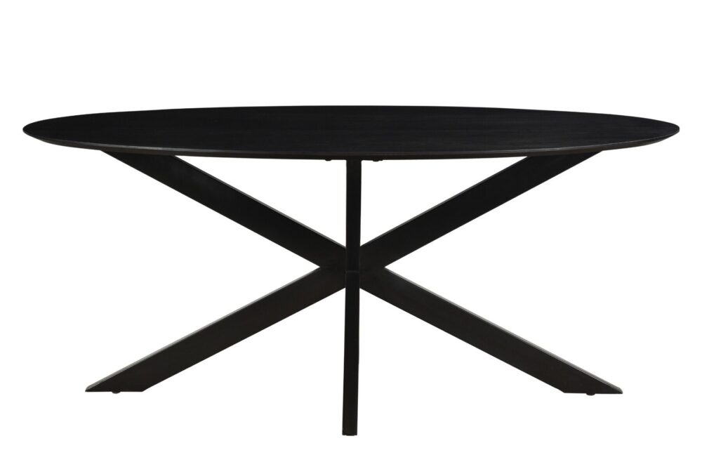 Oslo Oval Black 180 cm