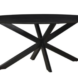 Oslo Oval Black 180 cm