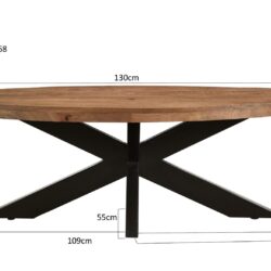 Sturdy Oval 130 cm