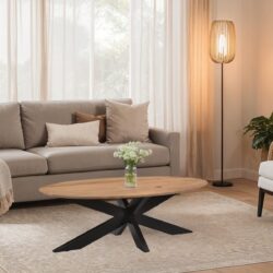 Oslo Oval Acasia 130 cm