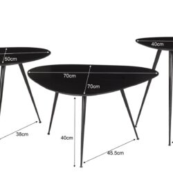Brix Loua Black set of 3