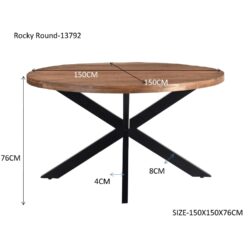 Rocky Round Spider 150cm