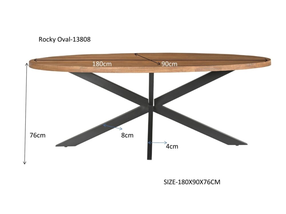 Rocky Oval 180 cm