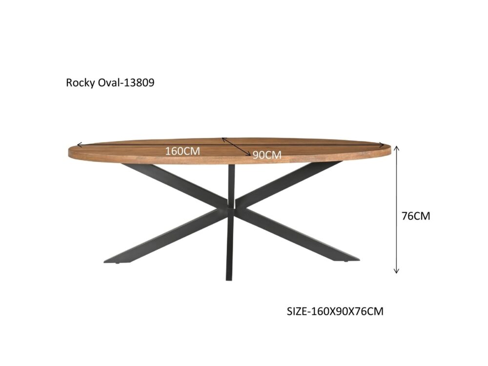 Rocky Oval 160 cm