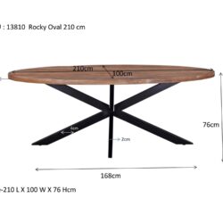 Rocky Oval 210 cm