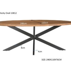 Rocky Oval 240 cm